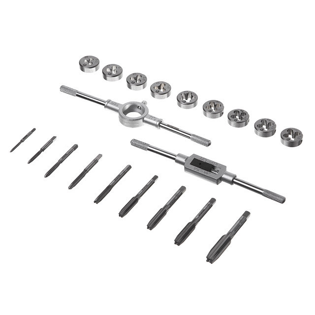 Набор плашек и метчиков, 20 ед., M3-M12 INTERTOOL SD-8021 Киев - изображение 3