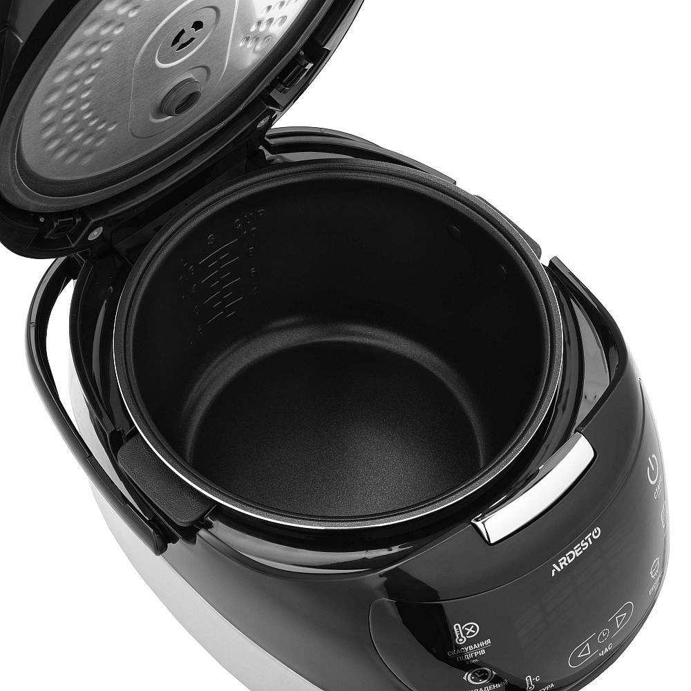 Мультиварка ARDESTO, 860Вт, чаша-5л, електронне керування, корзина для фритюру, метал/пластик, сріблястий Киев - изображение 7
