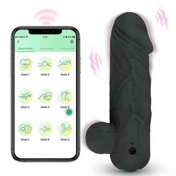 Реалістичний смарт-мінібратор для клітора Love Spouse чорний — Смарт вібратори Вінниця