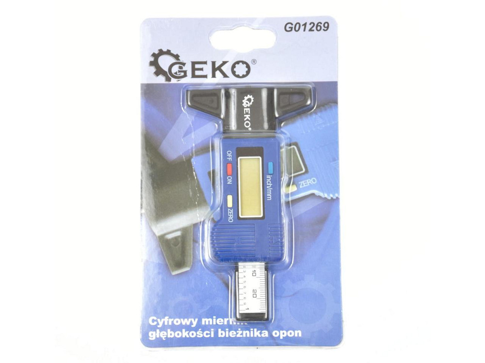 Вимірювач глибини протектора шин "GEKO" цифровий Киев - изображение 3