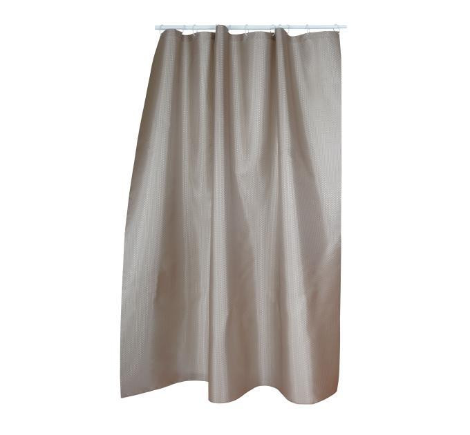 Штора для ванної Тканина Піка 180*180 см коричнева Харків - фото 4