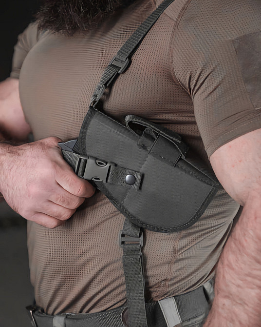 Подсумок кобура нательная под одежду скрытая под мышку Черный Одесса - изображение 1