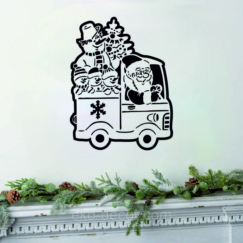 Декоративное настенное Панно «Новый год», Декор на стену 70*53 см Киев - изображение 5