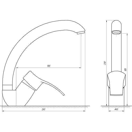 Змішувач для кухні DOMINO DQ-203S Тернопіль