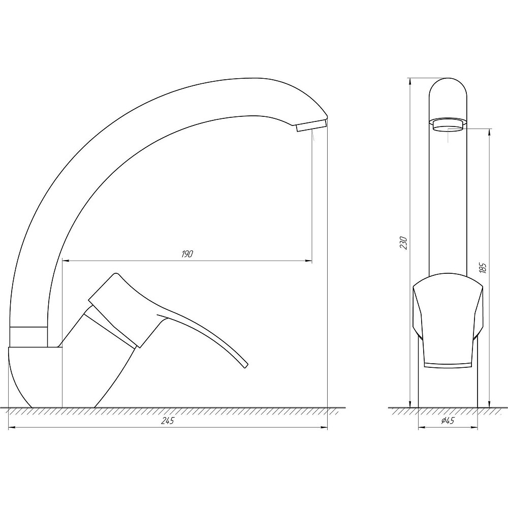 Змішувач для кухні DOMINO DQ-203S Тернопіль - фото 3