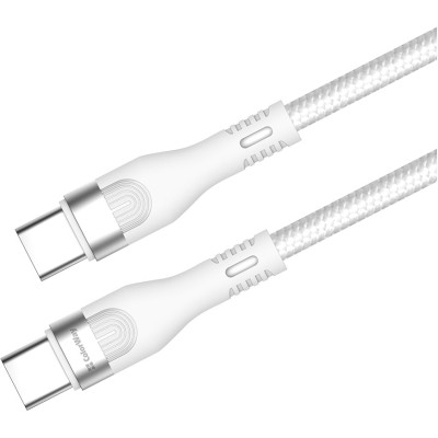 Дата кабель USB-C to USB-C 1.0m (PD Fast Charging 240W) 5А white ColorWay (CW-CBPDCC065-WT) Вінниця - фото 7