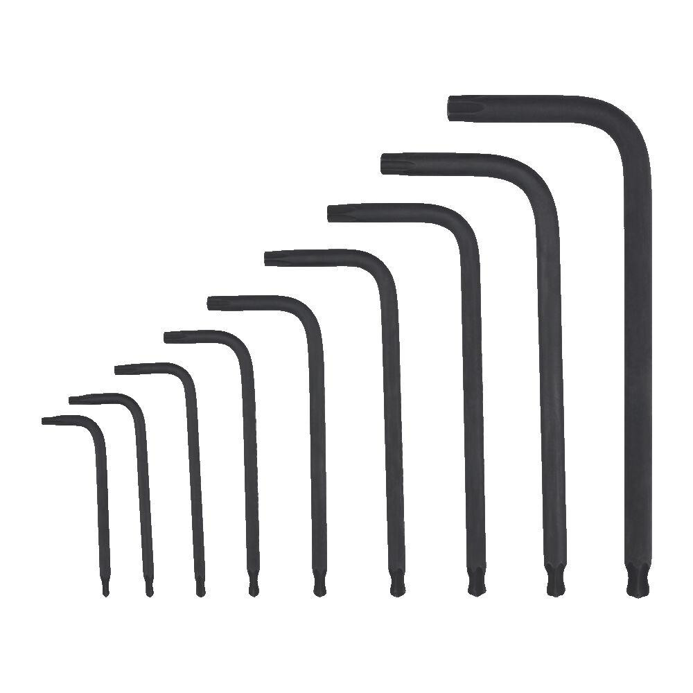 Набор ключей Г-образных Torx Compact MILWAUKEE, (T8/T9/T10/T15/T20/T25/T27/T30/T40) (9шт), пластиковый холдер Одесса - изображение 3