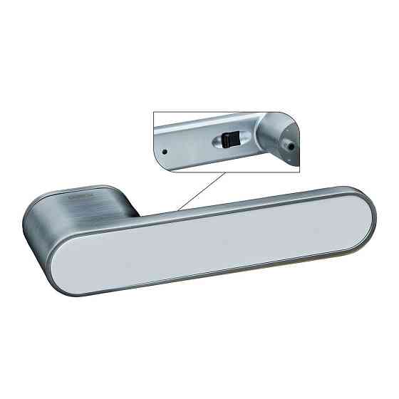 Ручки з магнітним механізмом Gavroche GRclick MSC/W сатинове срібло з білою вставкою Київ