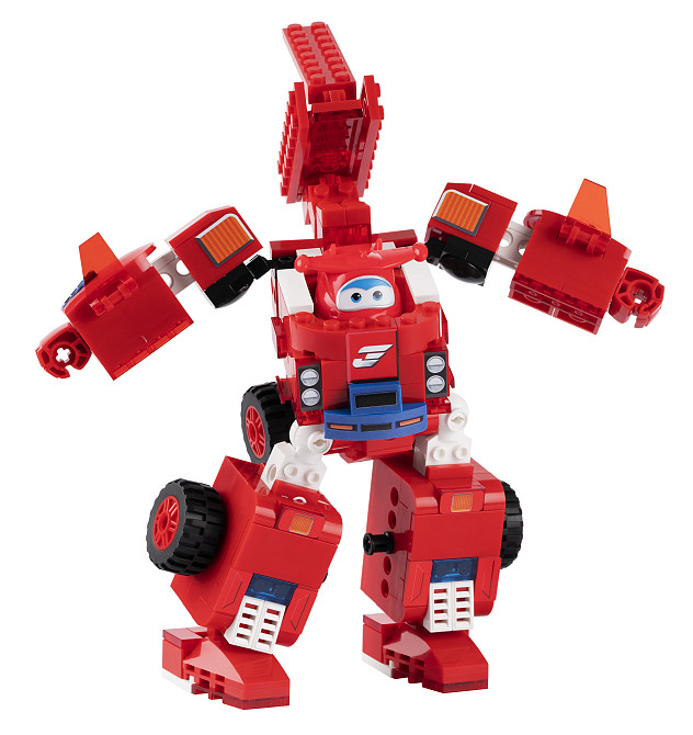 Конструктор-трансформер Super Wings Small Blocks 2в1 Buildable Transforming Vehicle Джетт (Jett) Киев - изображение 3