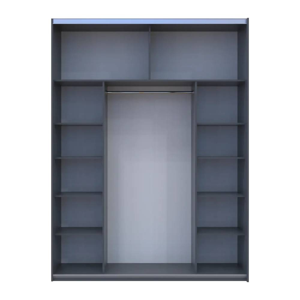 Шафа-купе Doros G-Caiser Графіт/Білий 2 ДСП / 3 частини 180х60х240 DRS-011729 (44900262) Львів - фото 4