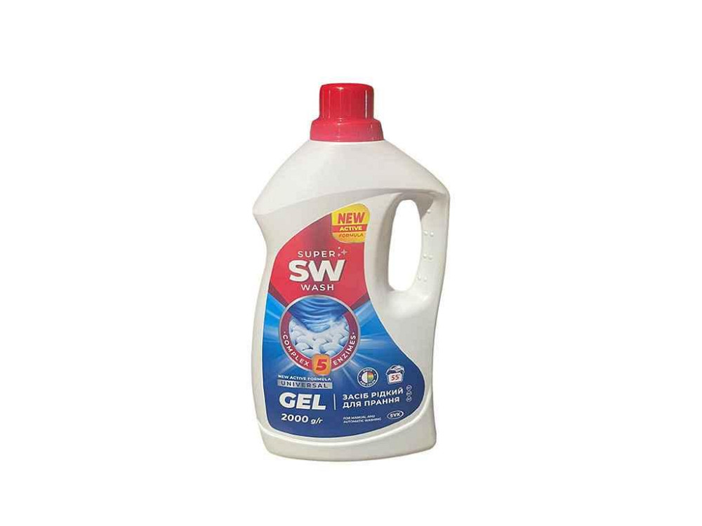 Гель для прання 2л (авт/ручн) Universal ТМ SUPER Wash Solmir Київ - фото 1