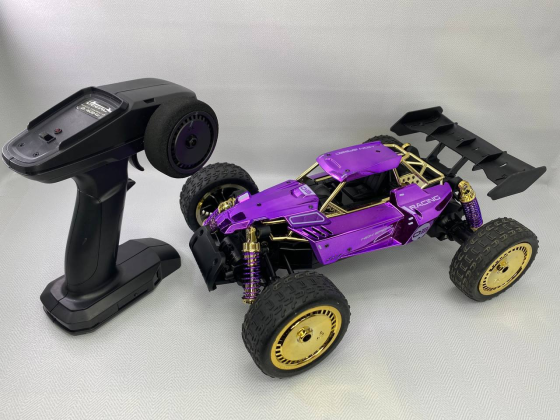 Б/В Радіокерована машинка DEERC SL-430A Monster Truck 1:14, швидкісний позашляховик 4WD, фіолетова, 40 хв гри Київ