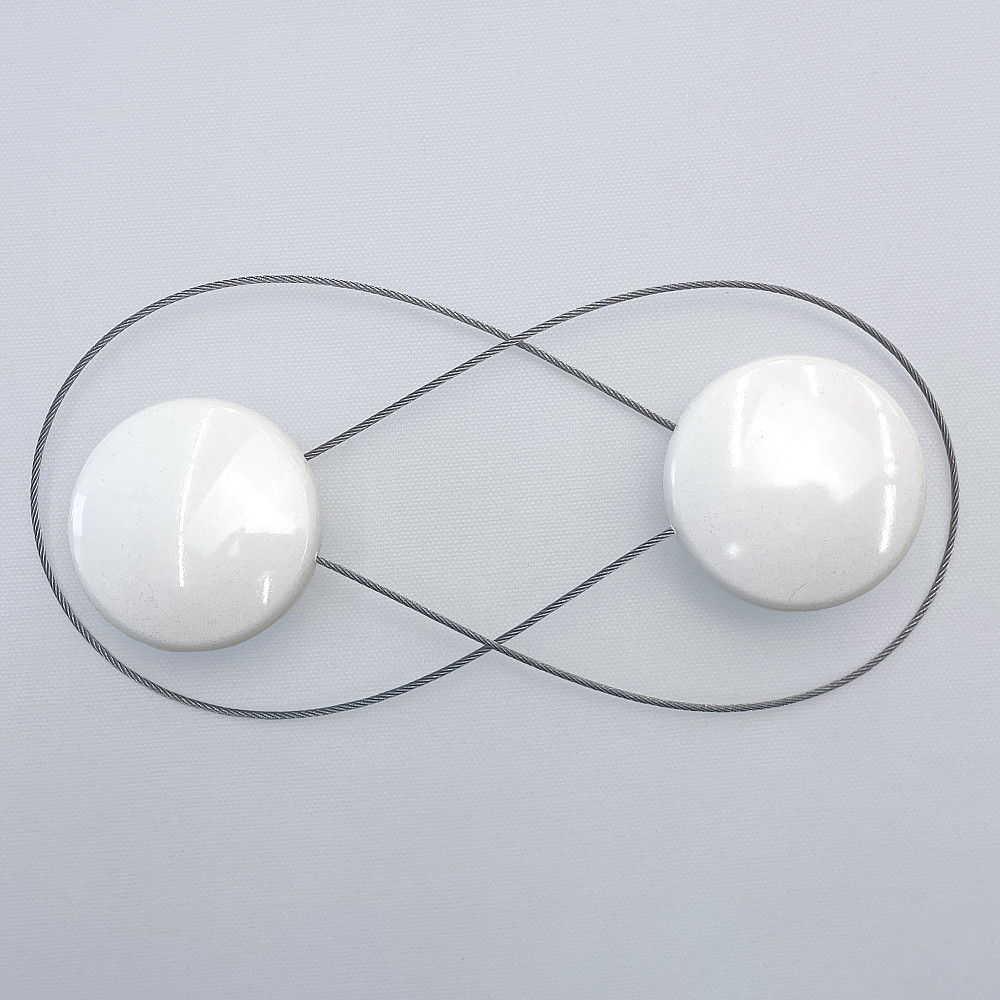 Магниты для штор и гардин Круг 2 шт Белый (81-285) Киев - изображение 6