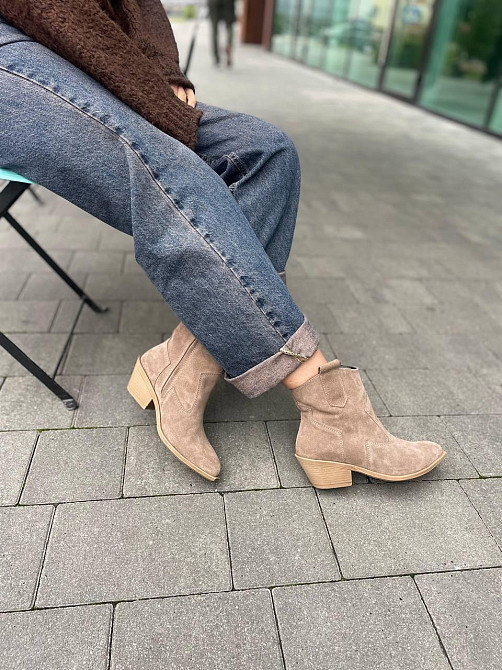 Edan Instruments Черевики жіночі EDAN горіх натуральна замша 5см каблук 36-40 (5648) Коломия - фото 7