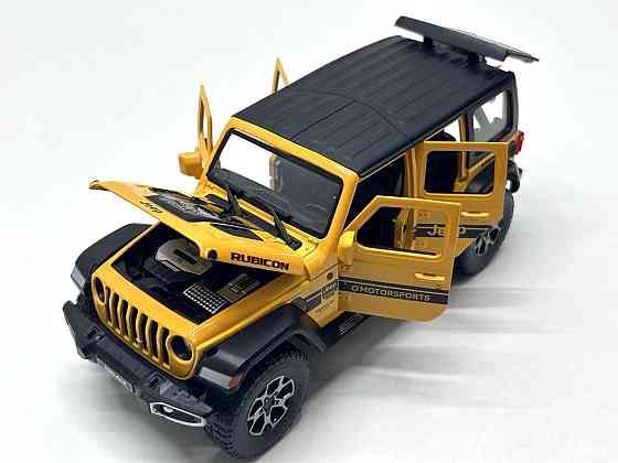 Машина Автосвіт Jeep vlanger інерційна відчиняються двері капот багажник 21см Жовта (AP-1979) Чернігів