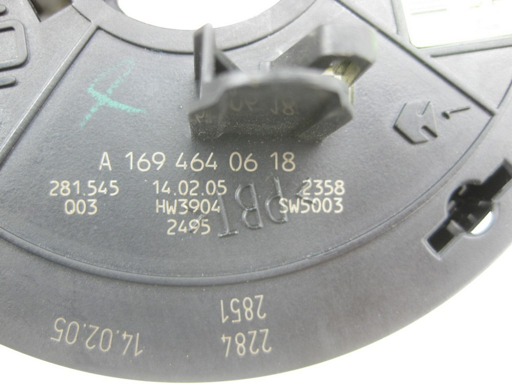 Mercedes-Benz  A1694640618 Контактна спіраль - шлейф керма з датчиком кута повороту керма C-class W203 A-class W169 B-class W245 C-class S203 A-class  Одеса - фото 6