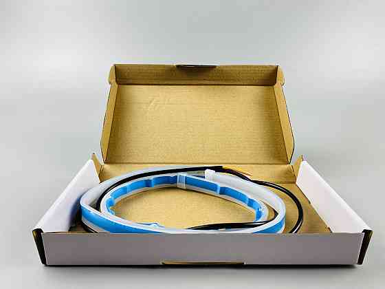 Гнучка світлодіодна LED-стрічка для фар автомобіля, гнучкі денні ходові вогні з миготливим поворотом авто LED Мукачево