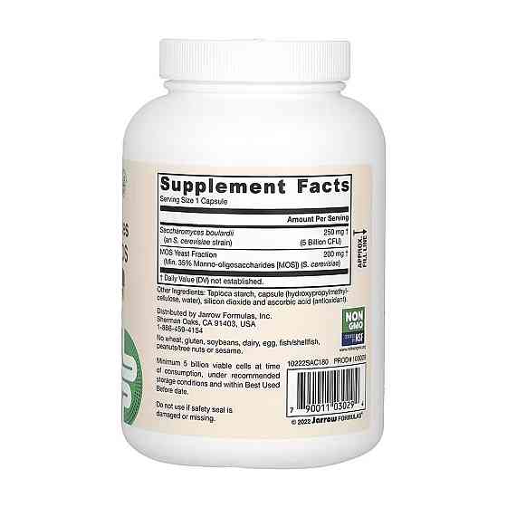 Пробиотик Jarrow Formulas Saccharomyces Boulardii + MOS 180 вег капс Киев