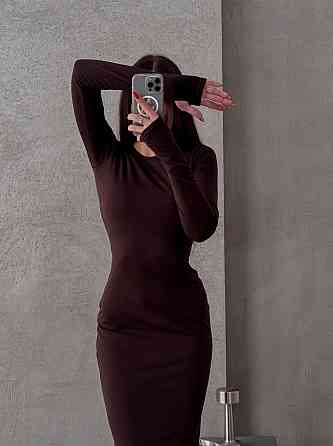 Жіноча базова термо сукня максі у стилі скімс Одеса