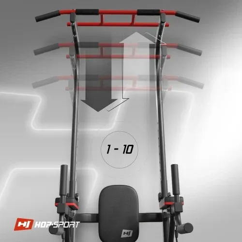 Підлогова стійка Турнік-Бруси-Пресс 3в1 Hop-Sport HS-1016K Київ - фото 9