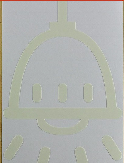 Люмінесцентна наклейка "Лампа" - 15*10см Київ - фото 2