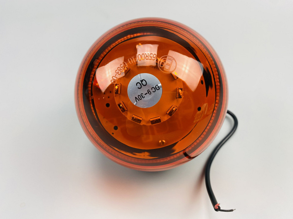 Маячок LED проблисковий для спецтехніки 12В/24В 40 LED діодів кріплення на болт-різьблення, сигнальна лампа Мукачево - фото 2