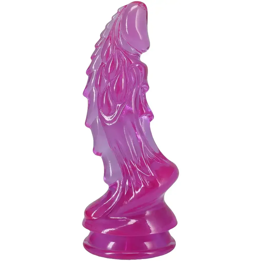 Фентезійний фалоімітатор Doc Johnson Crystal Jellies - Invader Dong 8.5 Inch - Purple Львів - фото 2