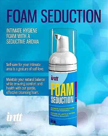 Піна для інтимної гігієни Intt FOAM SEDUCTION! унісекс, з ароматом, 50 мл Sex Aura Київ