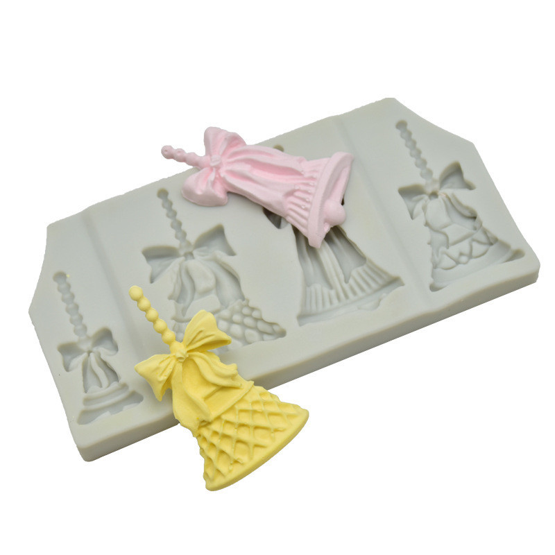 Молд новогодний Колокольчики 110 на 57 мм серый Киев - изображение 10