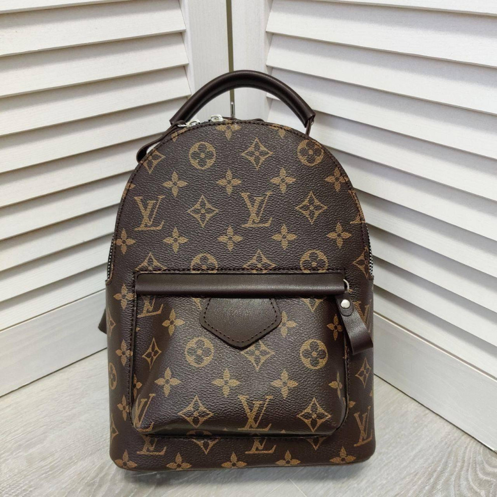 Женский рюкзак классический брендовый. Женский маленький брендовый рюкзак Коричневый 816 Киев - изображение 8