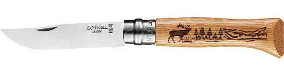 Кухонний Складаний Ніж Оpinel No.8 "Animalia Deer" (002332) Олень у гірських лісах Нововолинськ