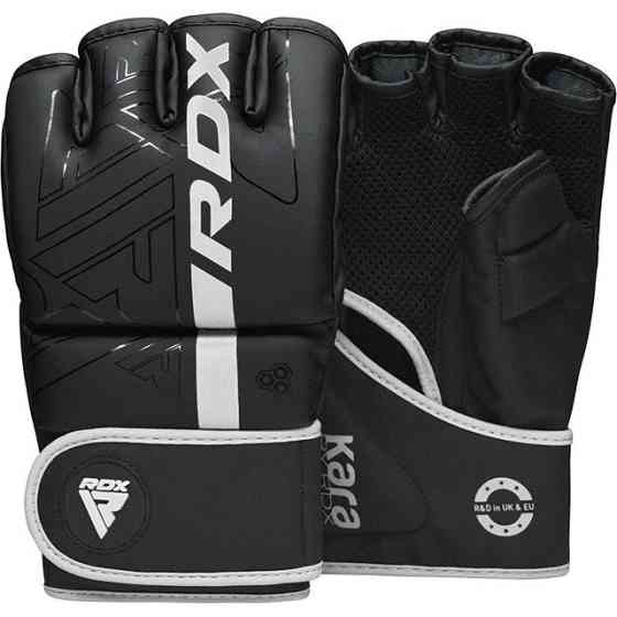 Рукавиці ММА RDX F6 KARA Matte White L (капа в комплекті) Кам'янське