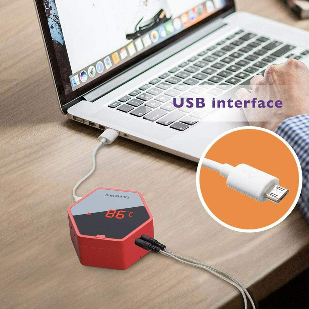 Безпровідний термометр для гриля INKBIRD IBT-6XS з таймером Київ - фото 6