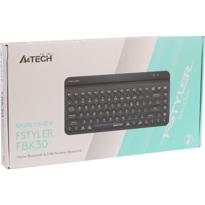 Клавиатура A4Tech FBK30 Wireless/Bluetooth Black (4711421972499) Винница - изображение 7