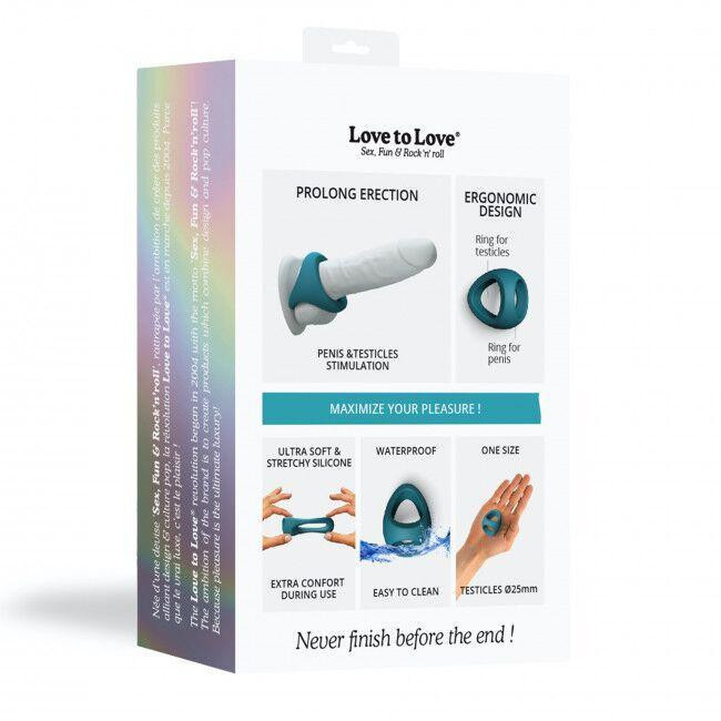 Эрекционное кольцо двойное Love To Love FLUX RING - TEAL ME Sex Aura Киев - изображение 7