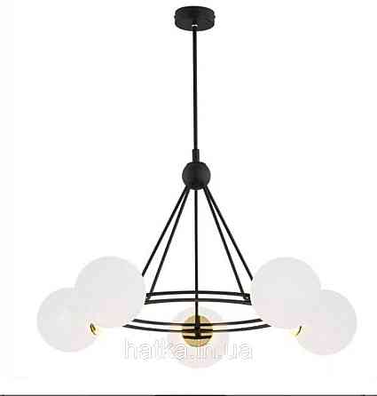 Підвісна люстра 9715-5 5x40W Чорний+Мідь Київ