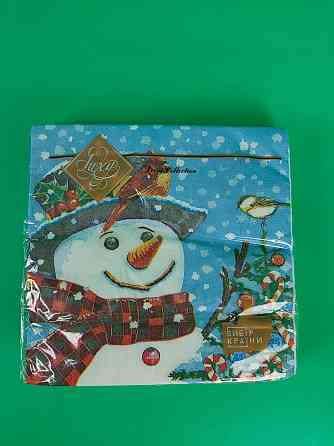Салфетки бумажнае новогодние(ЗЗхЗЗ, 18шт)