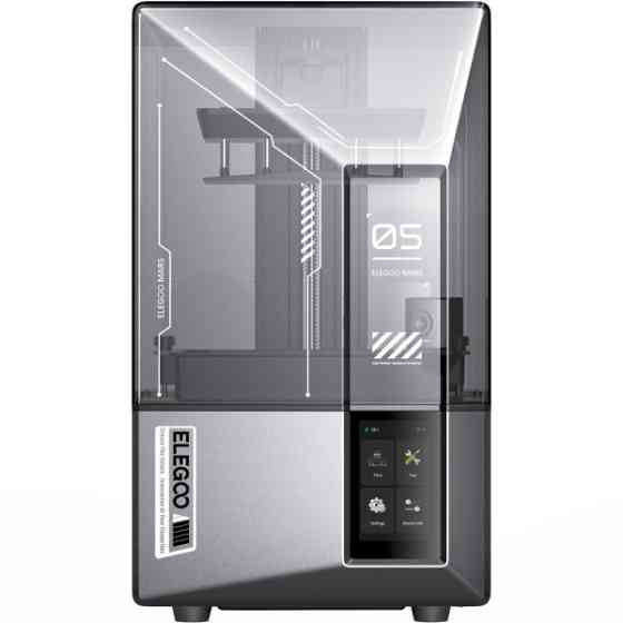 Друкарка 3D ELEGOO Mars 5 Ultra 9K (LCD ±0.1 mm Chitubox MSLA 153.36x77.76x165 mm WiFi USB сірий) Київ
