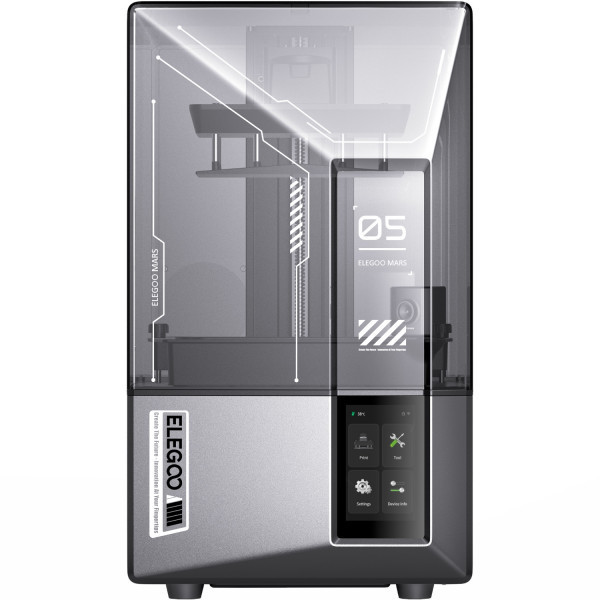 Друкарка 3D ELEGOO Mars 5 Ultra 9K (LCD ±0.1 mm Chitubox MSLA 153.36x77.76x165 mm WiFi USB сірий) Київ - фото 1