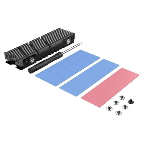 Радиатор для охлаждения SSD M.2 2280 и термопрокладки Jeyi iCold-2 алюминиевый сплав Киев - изображение 1