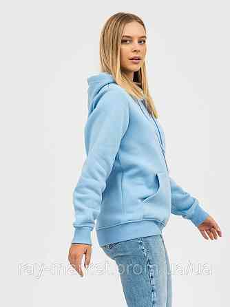 Худі жіноче базове утеплене RAY BASIC блакитне (U0401W-Sky Blue) L Київ