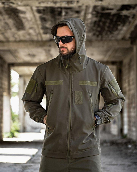 Тактичний костюм софтшел REVIVAL олива НП4862 Одеса - фото 4