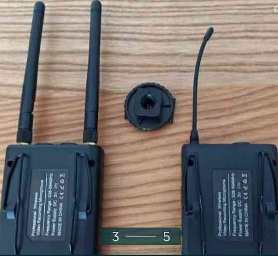 Профессиональный безпроводной петличный Микрофон 100метр. Киев