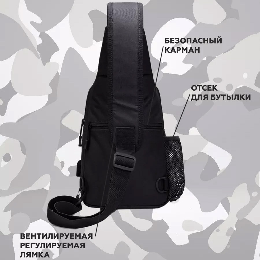 Мужская уличная сумка через плечо, Сумка-кроссбоди молодежная, Сумка для активного образа жизни ST-52 Львов - изображение 19