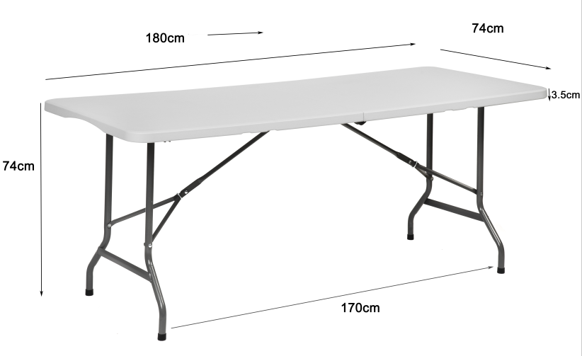 Стол садовый туристический складной Bonro XZ180 180х74х74 см для пикника Киев - изображение 6