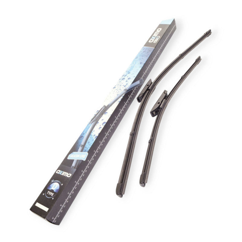 Щетка стеклоочистителя OXIMO модельные бескаркасная (к-кт 2 шт) D-Type 550 мм 475 мм Мукачево - изображение 1