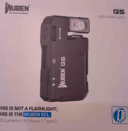 Універсальний компактний EDC ліхтар Wuben G5 RGB Black (400Лм, магніт) Харків