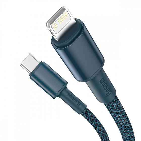 Кабель Baseus High Density Braided Type-C to Lightning PD 20W 1м білий Львів