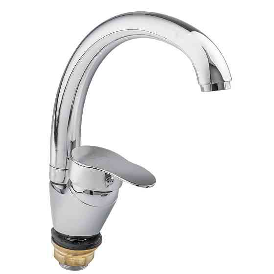 Смеситель s07 Ø40 для кухни гусак ухо на гайке TAU SE-4B145C (9807150) Киев