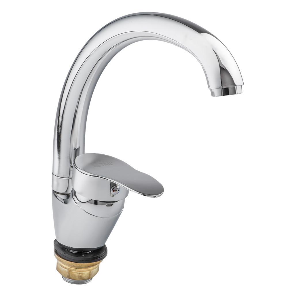 Смеситель s07 Ø40 для кухни гусак ухо на гайке TAU SE-4B145C (9807150) Киев - изображение 4